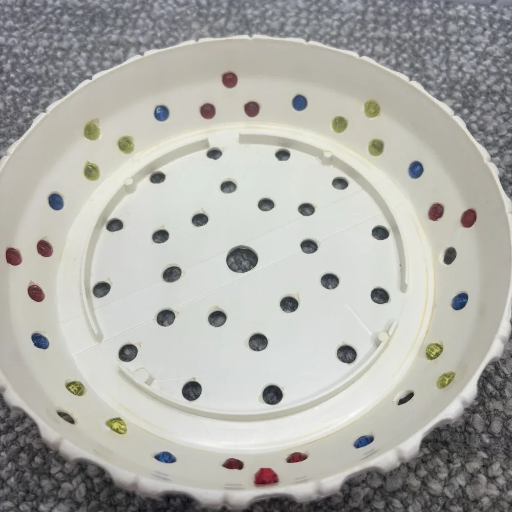 Vintage Lawnware Blow Mold Patio Planter Pot Saucer Drilled Holes Unfinished 8